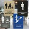 ADA-Compliant Wayfinding Signs – Durable, Non-Glare, Scratch-Resistant & Ready to Install. Featuring Grade 2 Braille & Raised Tactile Text, These Premade Signs Ensure Easy Compliance for Businesses 2 Pack